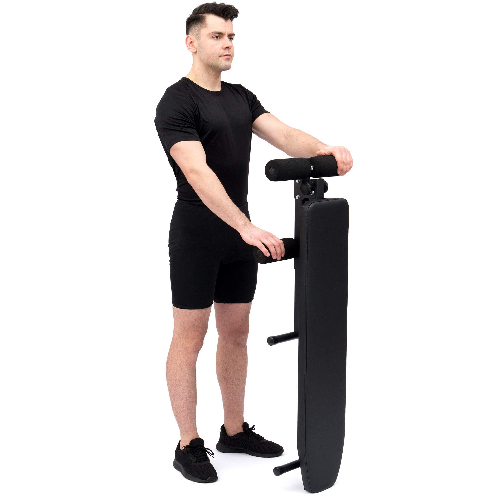 Marbo Sport SmartGym Bauchtrainingsbank Bauchtrainingsgerät Hantelbank Schwarz SG-15