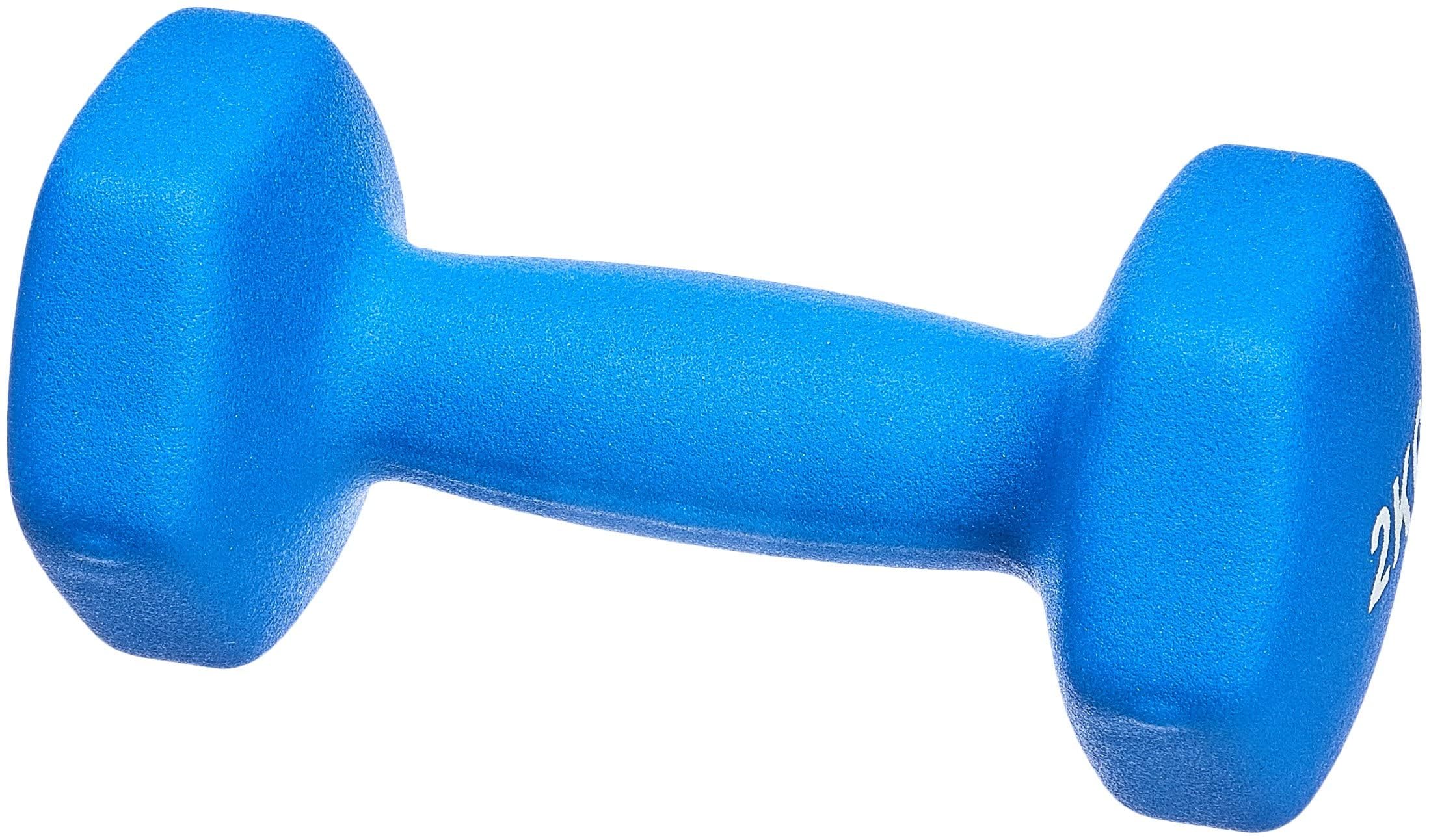 Amazon Basics Neopren Hanteln Gewichte, 2 kg, Blau