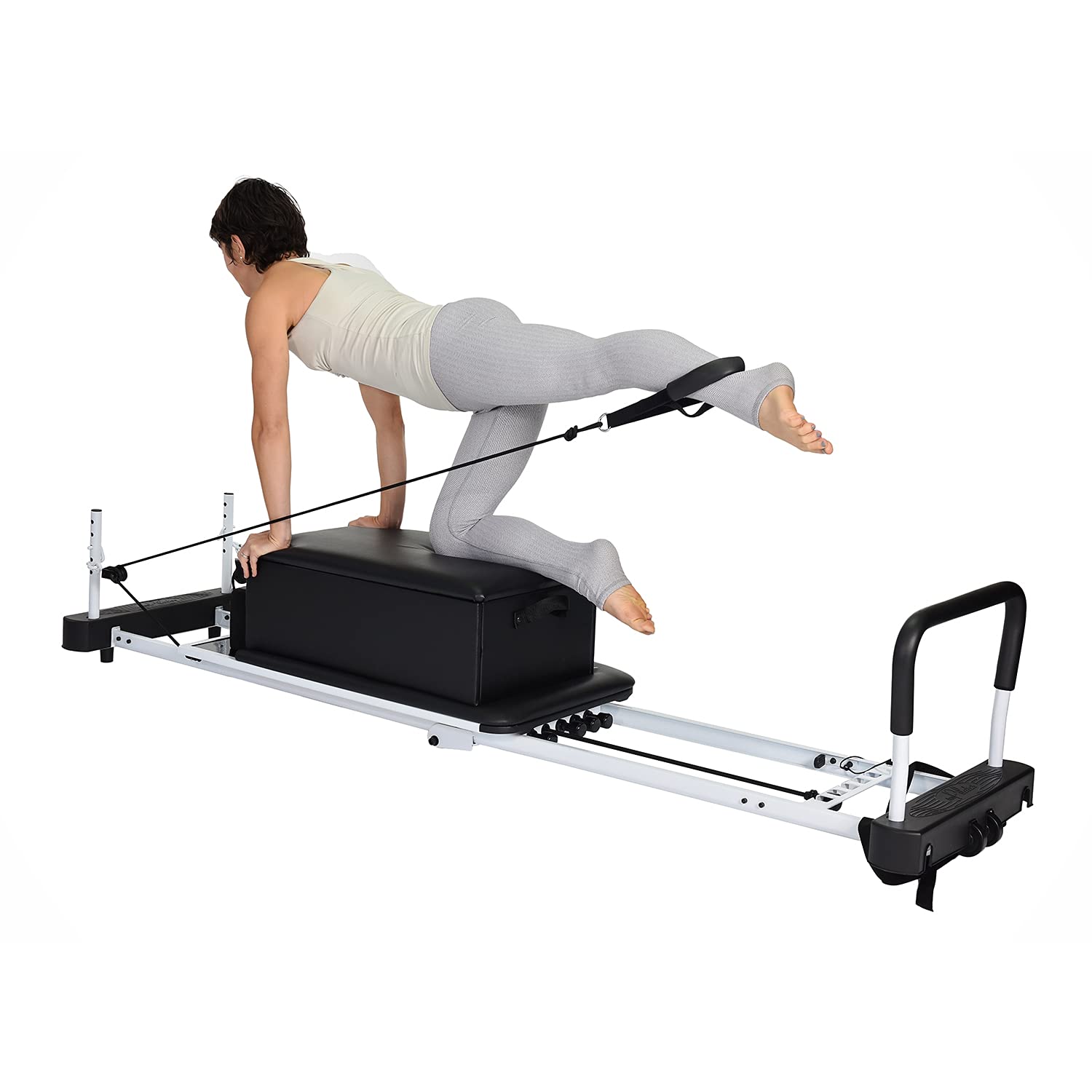 Stamina Aeropilates Box und Stange, Schwarz, 05-0025