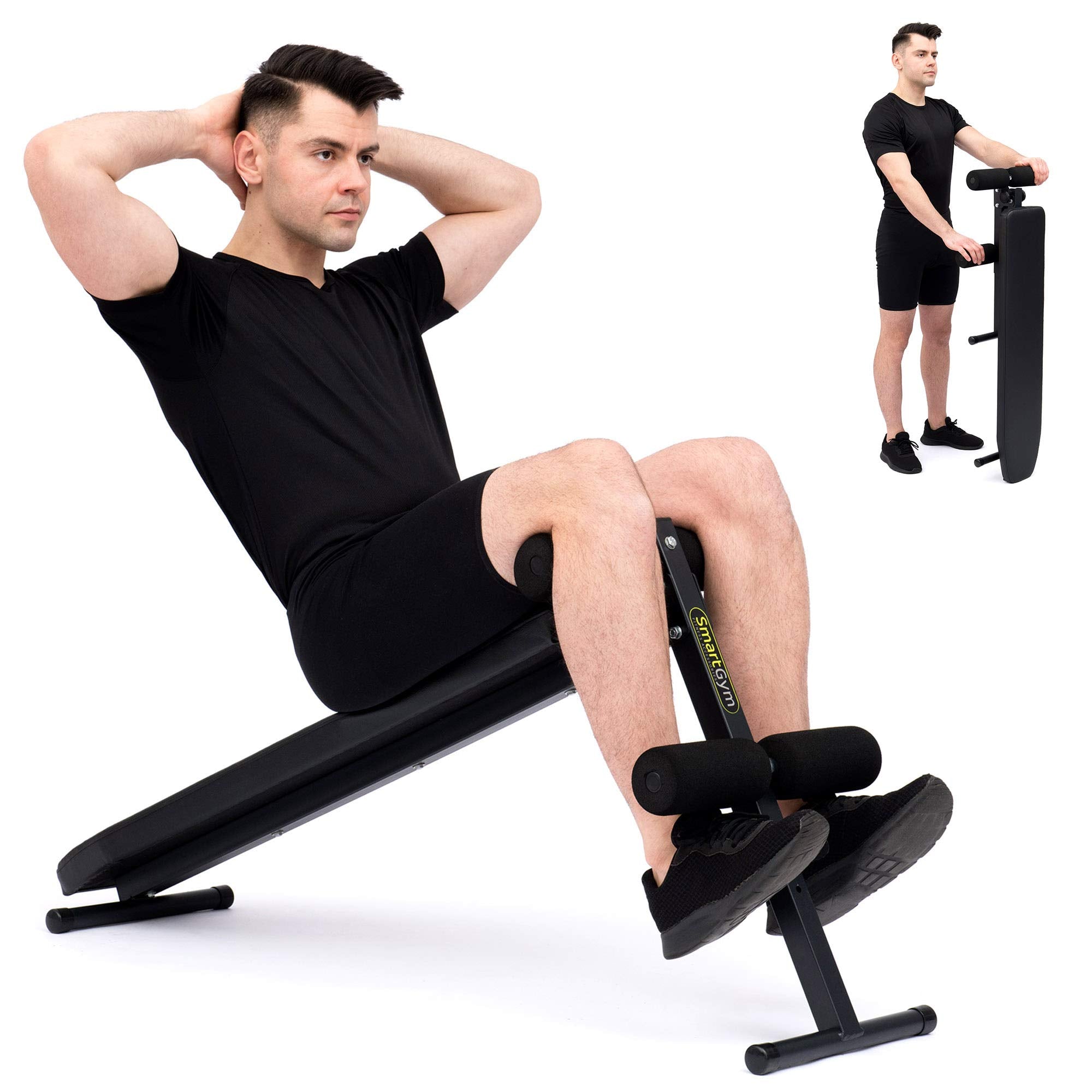 Marbo Sport SmartGym Bauchtrainingsbank Bauchtrainingsgerät Hantelbank Schwarz SG-15