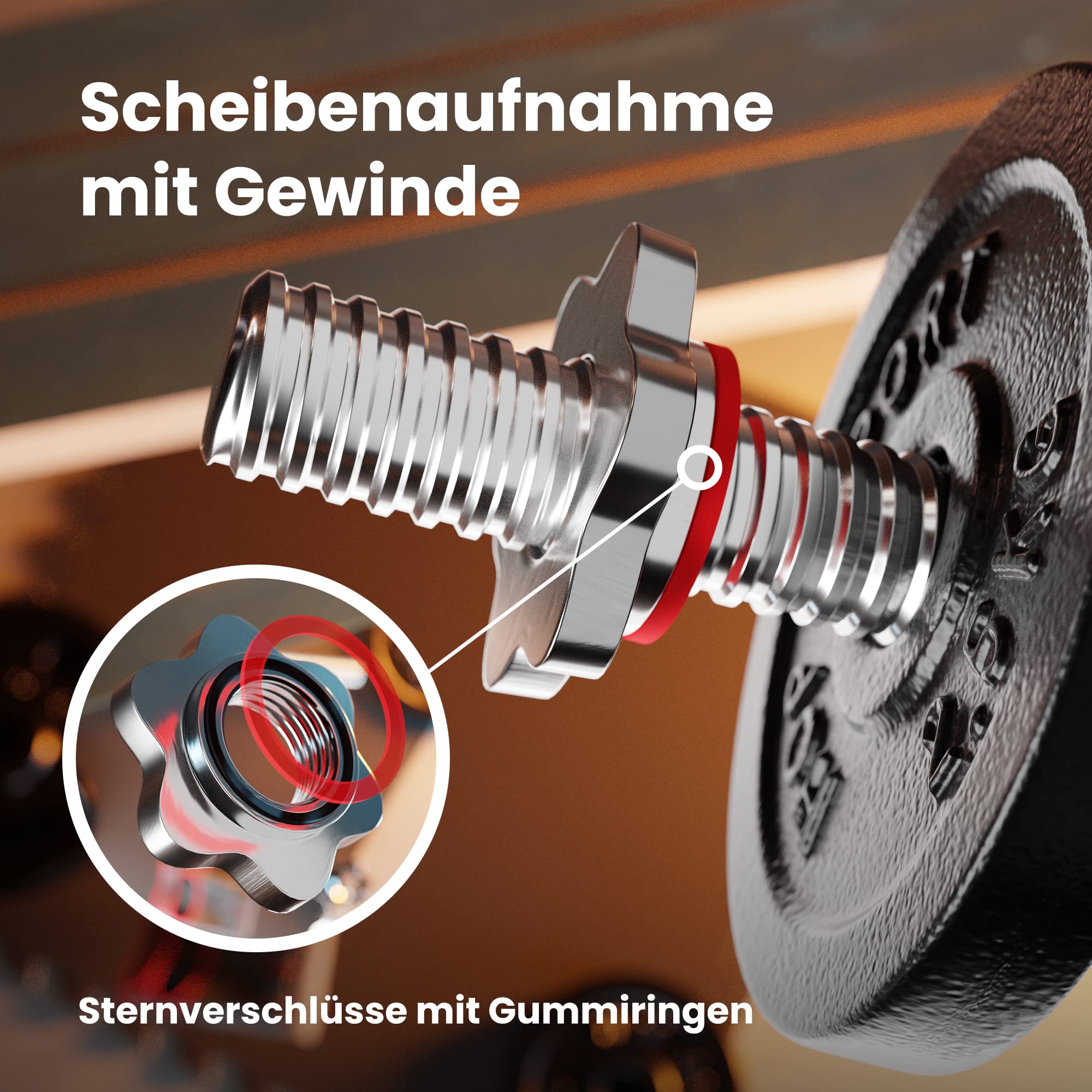 Hop-Sport Guss Hantelset mit Langhantelstange, Kurzhantelstangen und Gewichten, 1x Langhantel, 2x Kurzhantel, Set 39kg 59kg oder 79kg zur Auswahl (79kg)