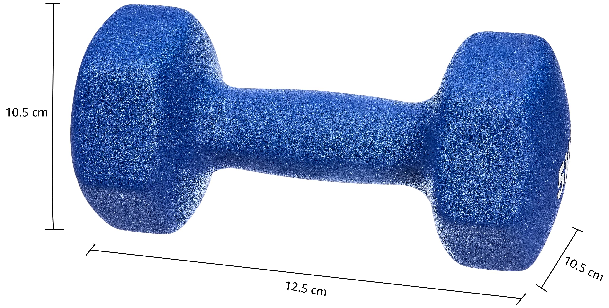 Amazon Basics Neopren Hanteln Gewichte, 2 kg, Blau